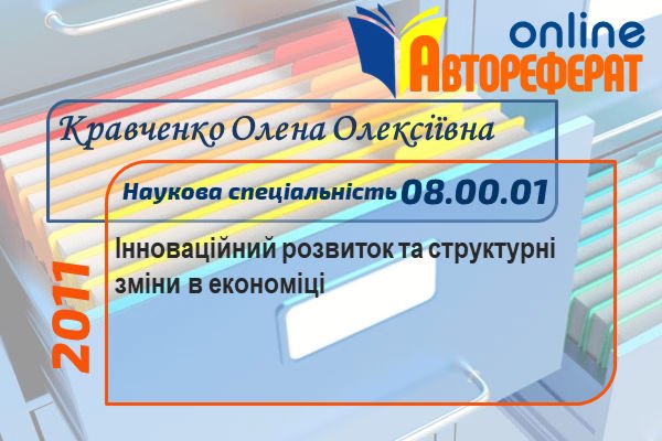 Інноваційний розвиток та структурні зміни в економіці